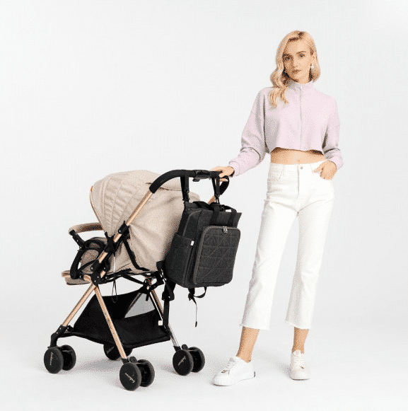 Mochila de maternidade Rosa