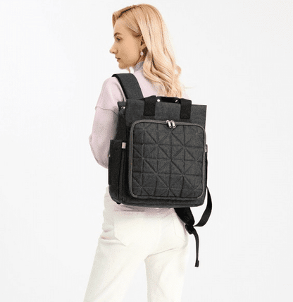 Mochila de maternidade Cinza escuro