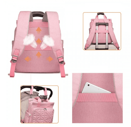 Mochila de maternidade Rosa
