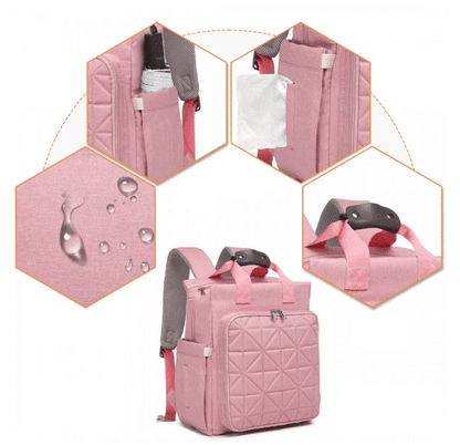 Mochila de maternidade Rosa