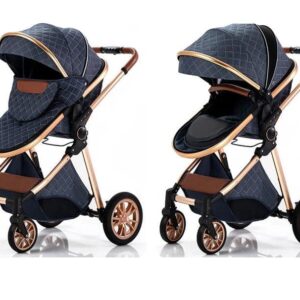 Carrinho de bebé Trio MelBaby Preto com Base Isofix - Melbaby