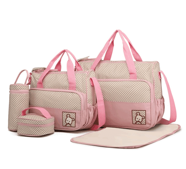 Conjunto de Malas de Maternidade Rosa